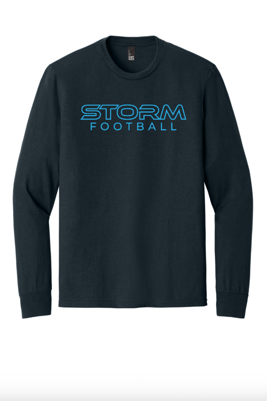 Storm Football Long Sleeve Shirt - Navy